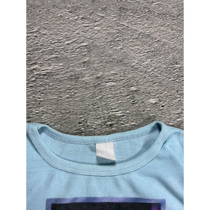 Eric Clapton 1977 vintage t-shirt turquoise blue