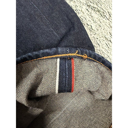 Evisu jeans daicock big logo red selvedge denim Y2K