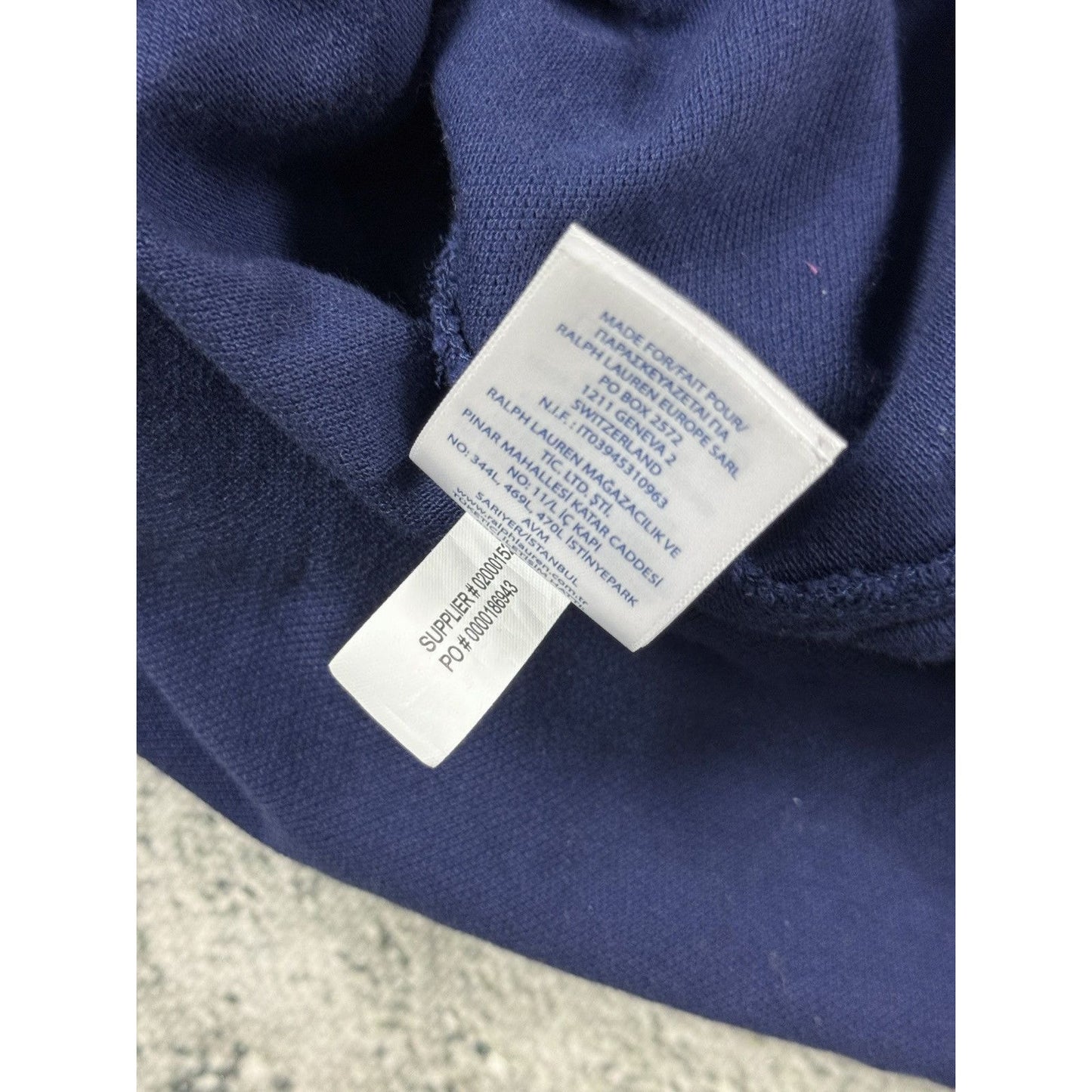 Chief Keef Polo Ralph Lauren big pony navy blue T-shirt