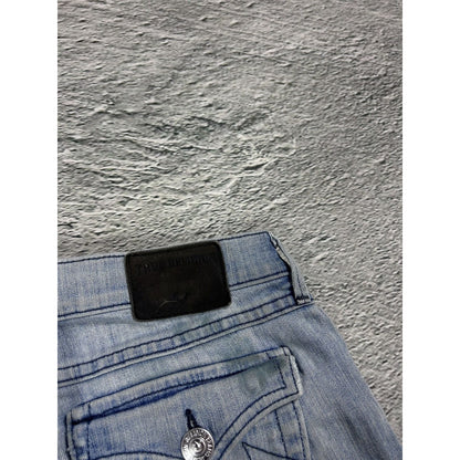 True Religion black Bootcut jeans washed blue Becca