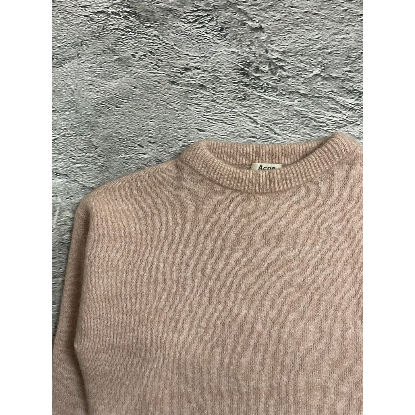 Acne Studios mohair sweater dramatic moh pink