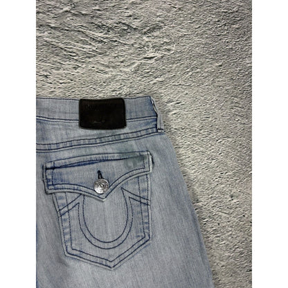 True Religion black Bootcut jeans washed blue Becca