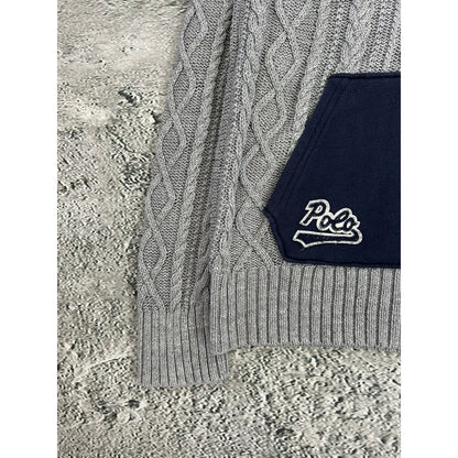 Polo Ralph Lauren big pony hoodie sweater knit grey