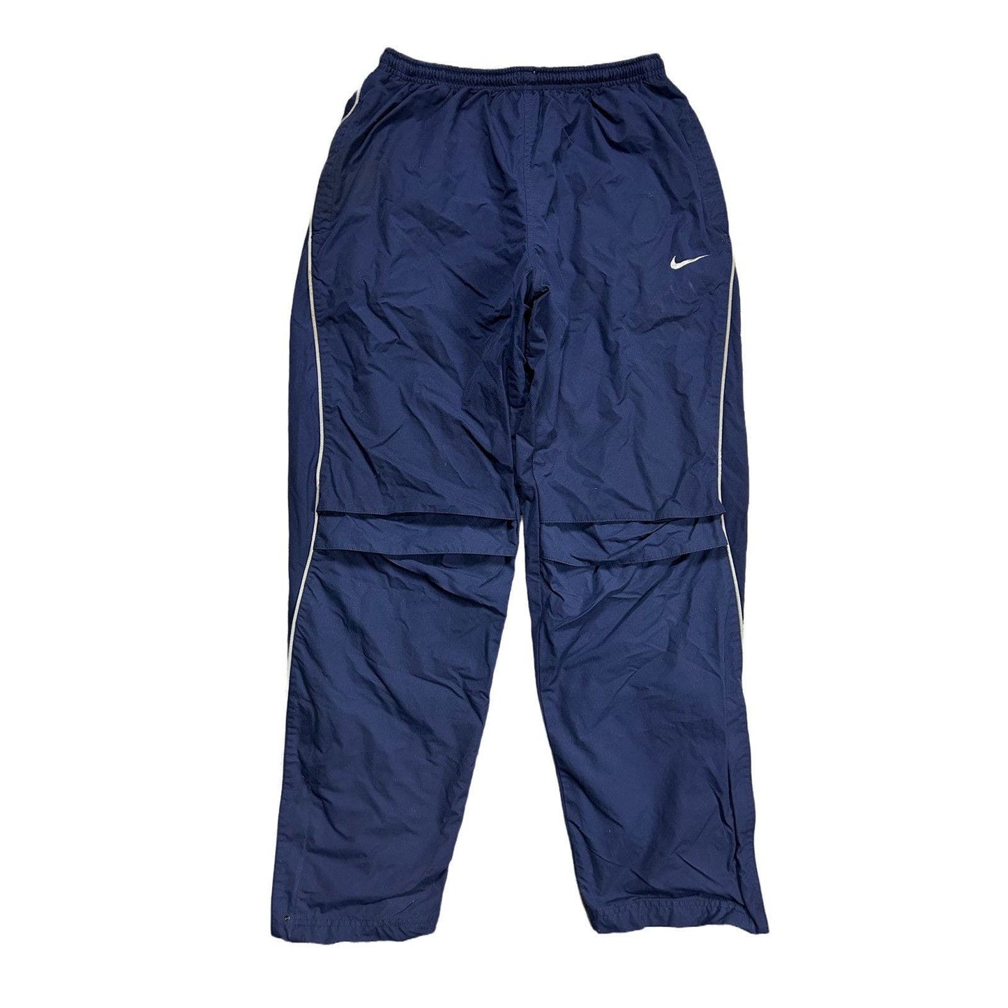 Nike vintage navy nylon track pants drill parachute y2k