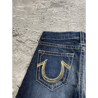 True Religion vintage blue jeans Rainbow Ricky thick stitch