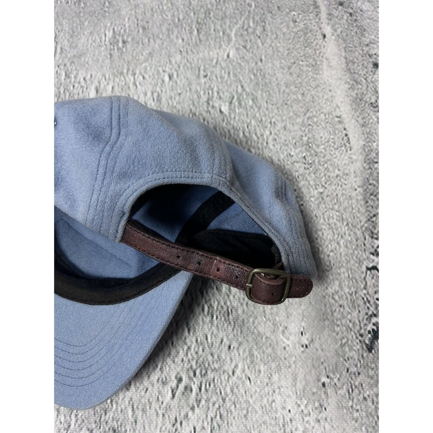 Supreme cap 5 panel baby blue Loro Piana wool