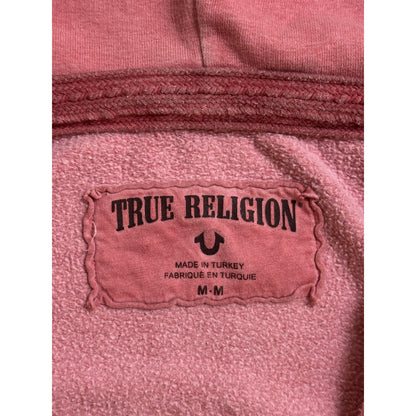 True Religion Red zip hoodie big logo vintage studded Y2K