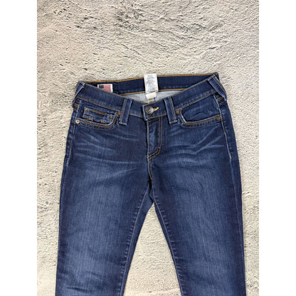 True Religion vintage skinny jeans slim Stella stitching