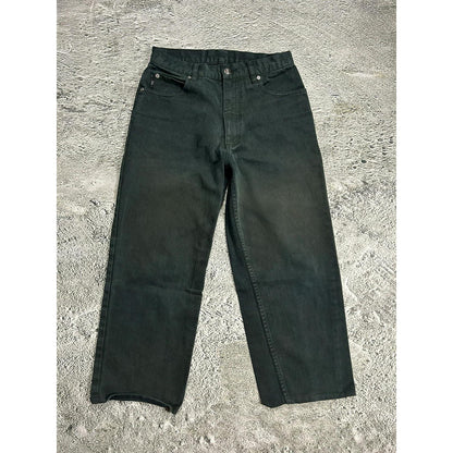 YSL vintage jeans black / dark green Yves Saint Laurent 90s