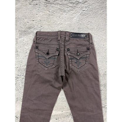Rock Revival vintage brown jeans Y2K straight