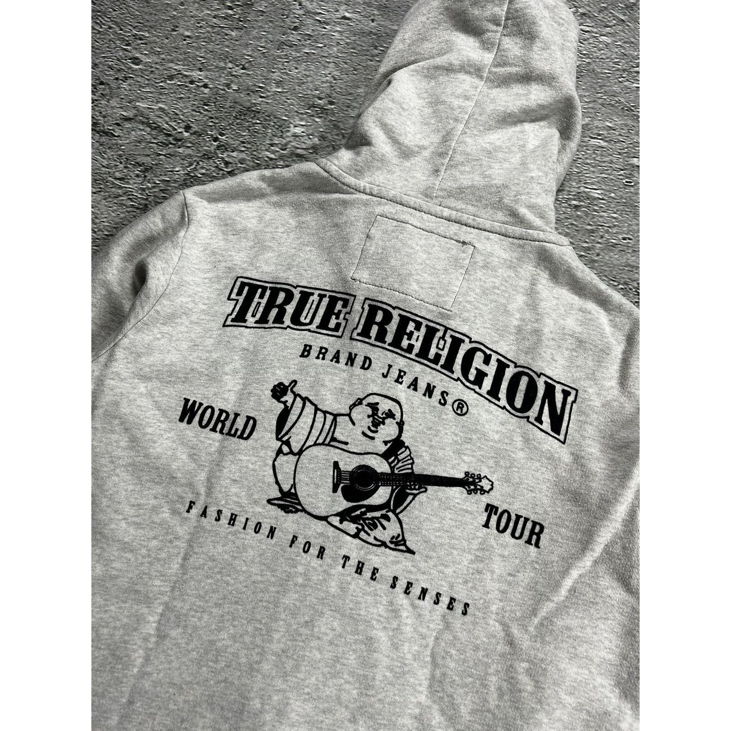 True Religion zip hoodie big logo vintage big logo Y2K
