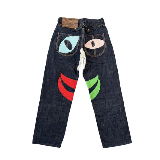 Evisu Yamane face jeans vintage selvedge denim Japan RARE