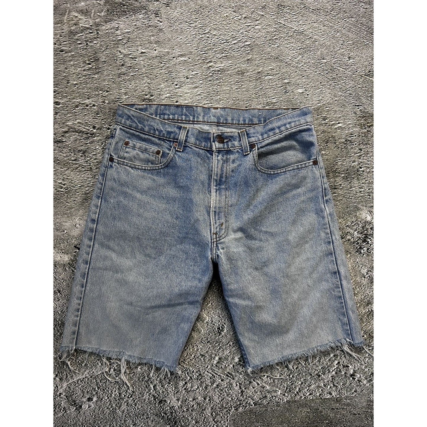 Levi’s vintage denim shorts baby blue jorts 505 made in USA