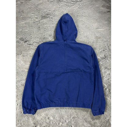 Stussy work jacket unlined canvas blue workwear active