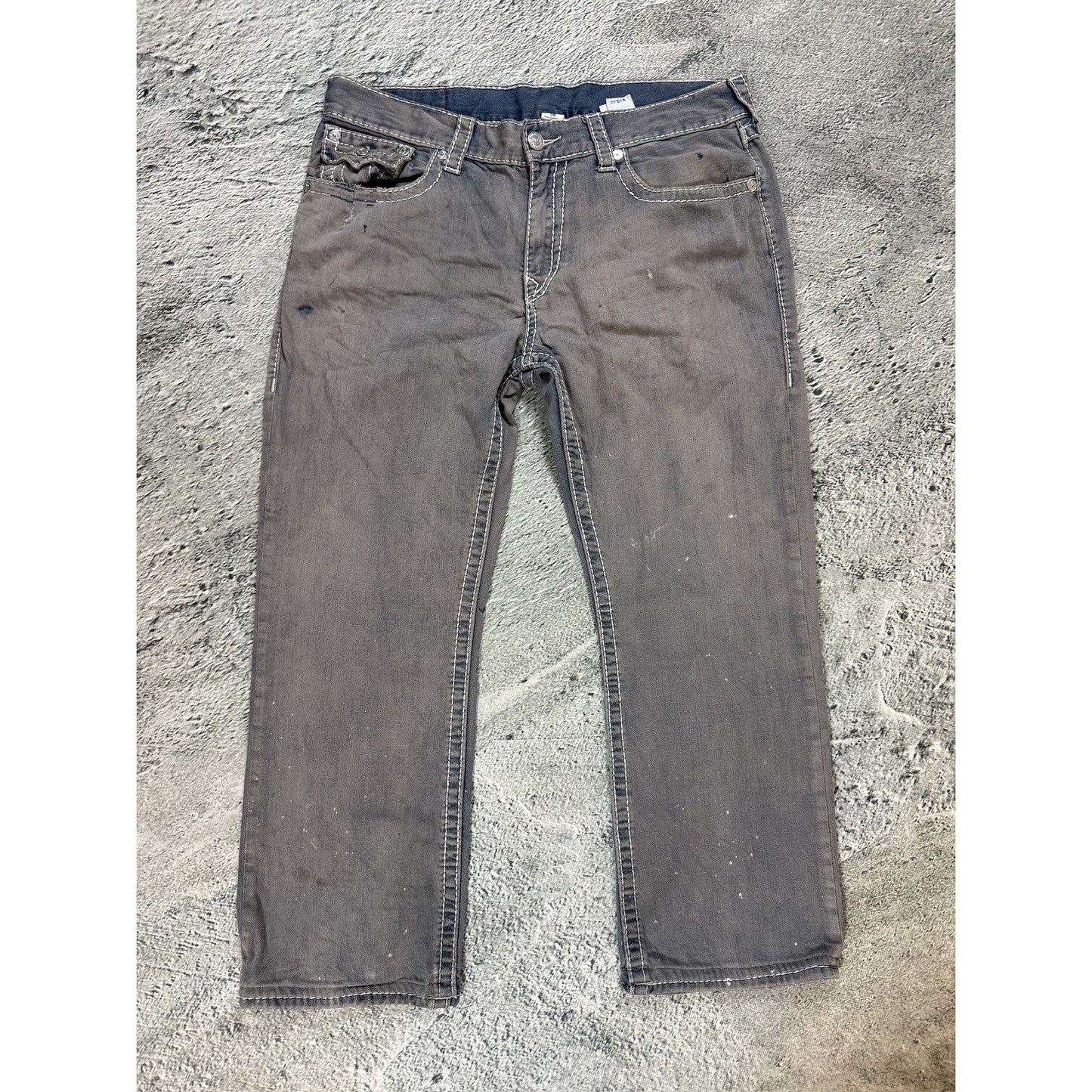 True Religion jeans vintage denim pants washed bleached
