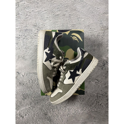 Bapesta Sk8-sta Bape sneakers khaki green a bathing ape