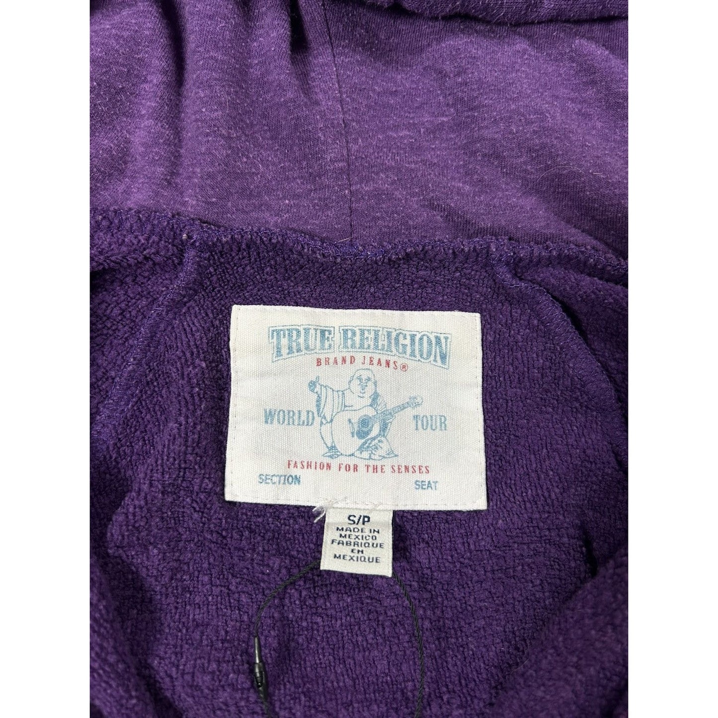 True Religion vintage zip hoodie purple Rhinestones Y2K