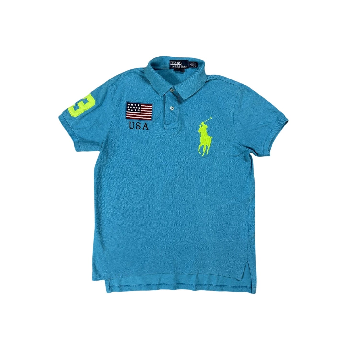 Chief Keef Polo Ralph Lauren USA Polo T-shirt vintage flag