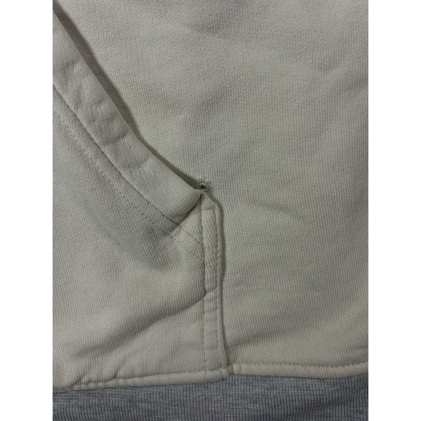 Evisu zip hoodie white grey blue vintage big logo Y2K