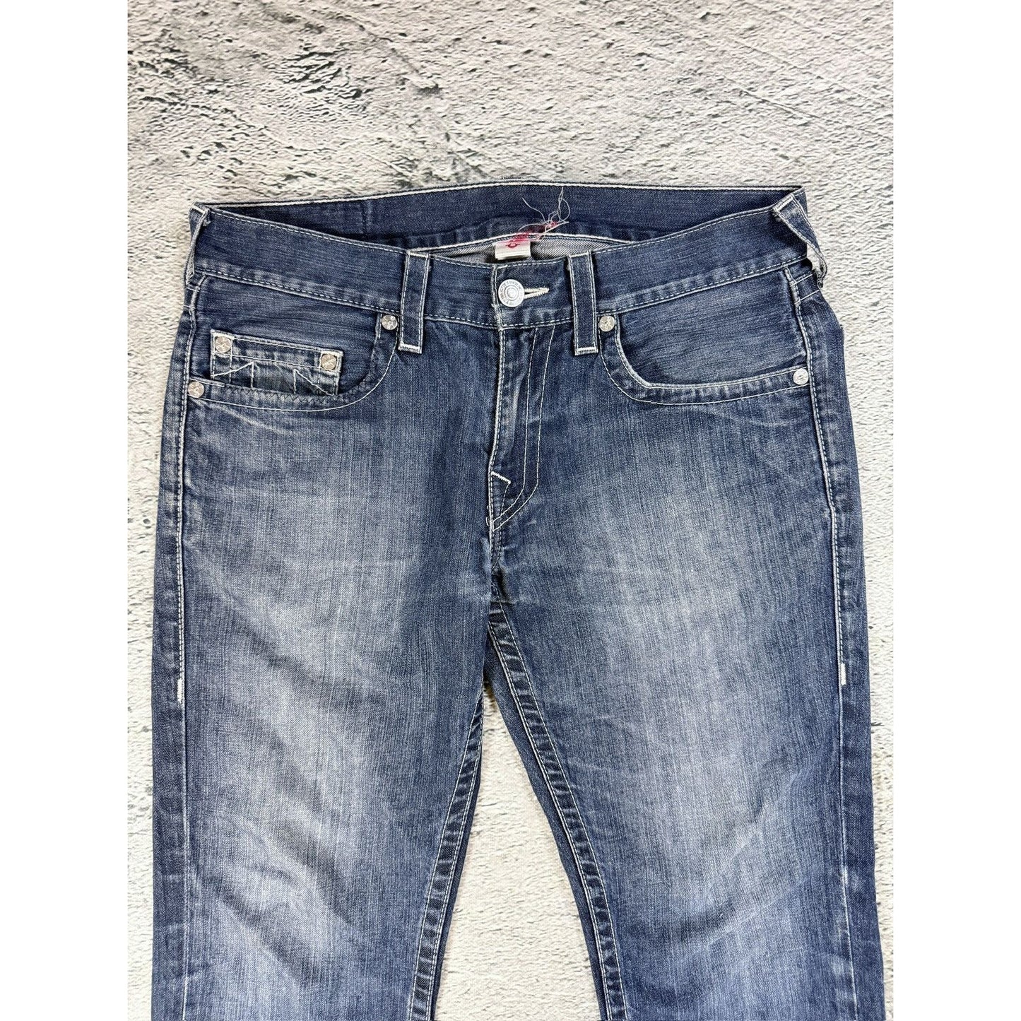 True Religion blue jeans Flag America Y2K USA Straight