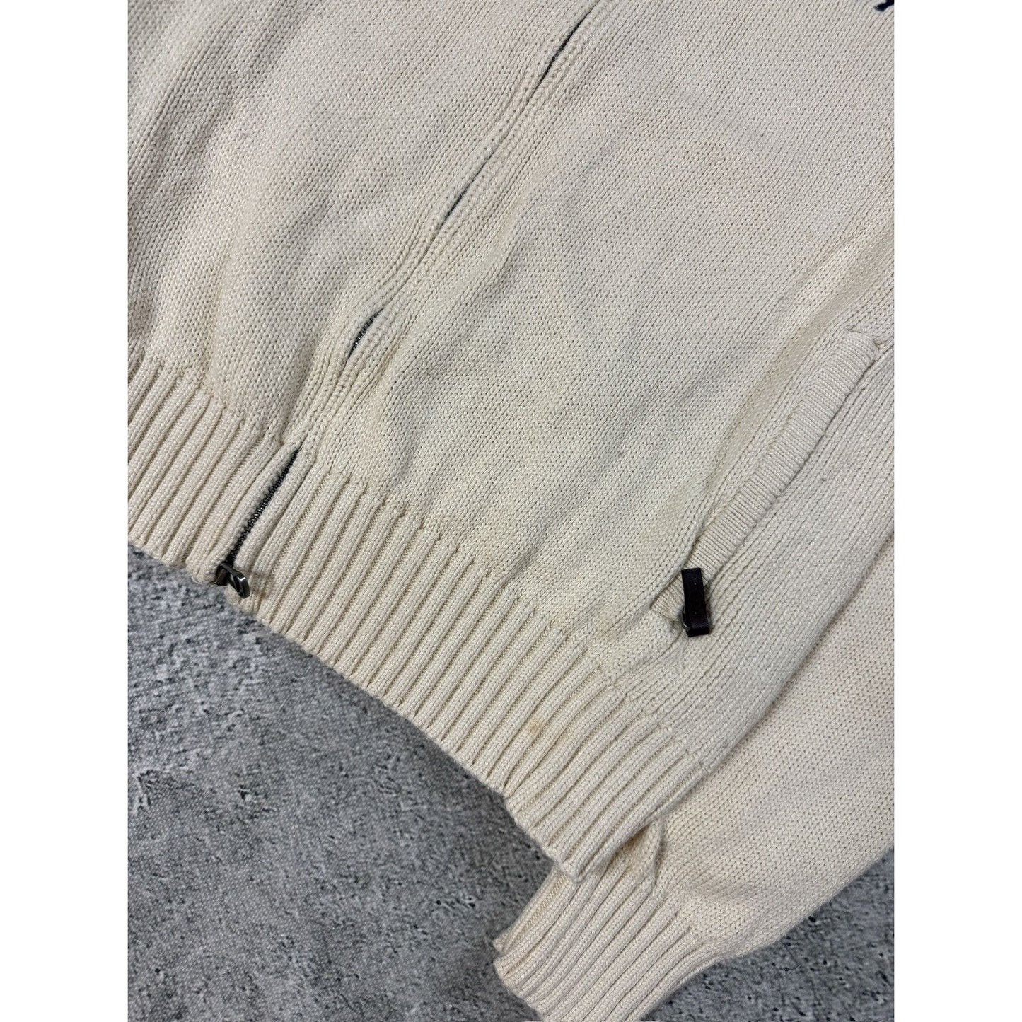 Chief Keef Polo Ralph Lauren zip sweater Beige Big Pony