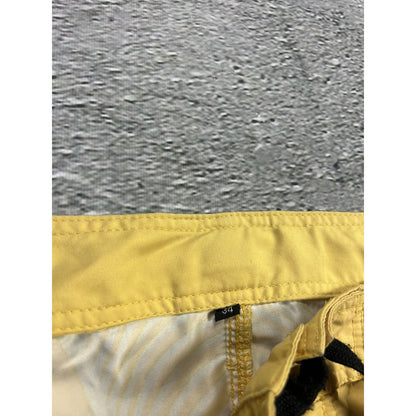Quiksilver shorts yellow Y2K vintage fullprint graffiti surf