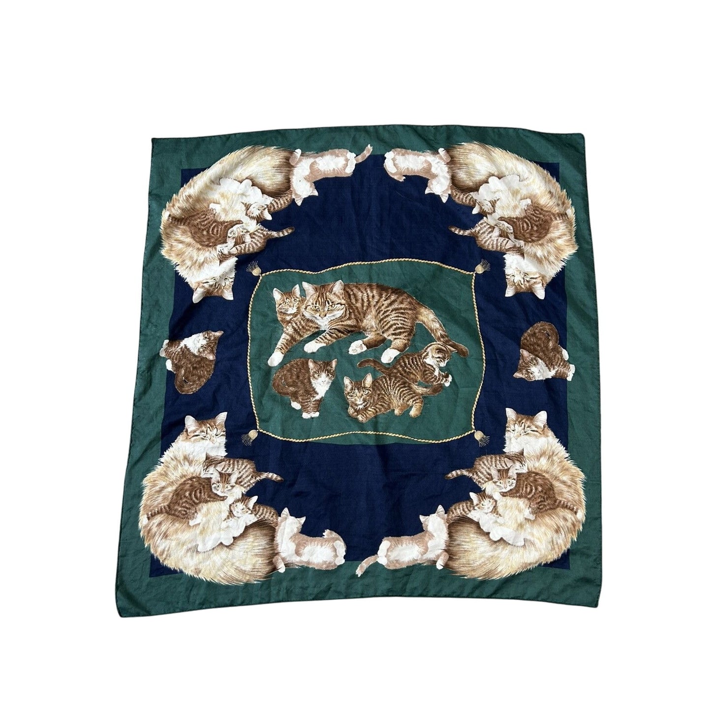 Vintage scarf cats fullprint shawl