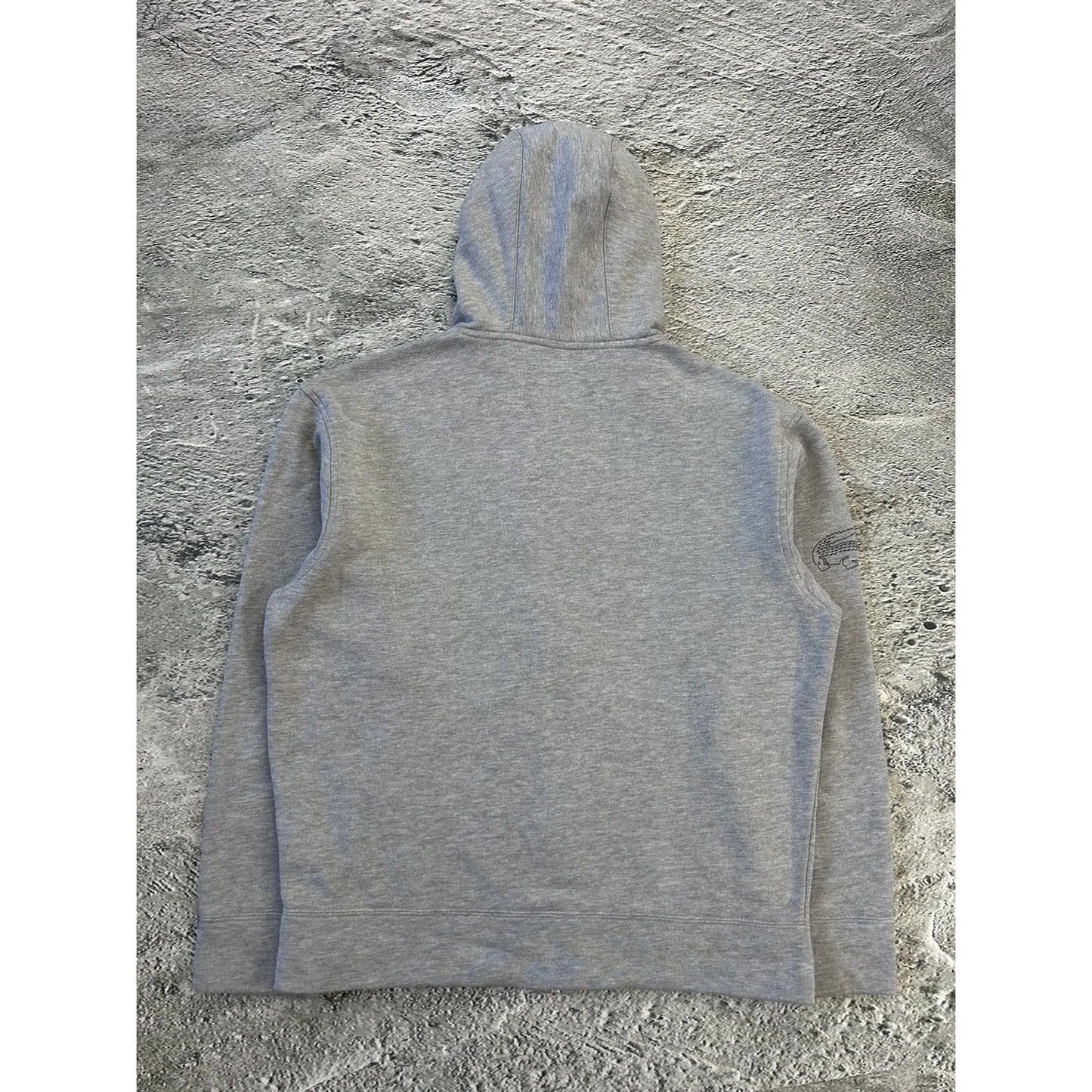 Lacoste zip hoodie big logo grey Sport