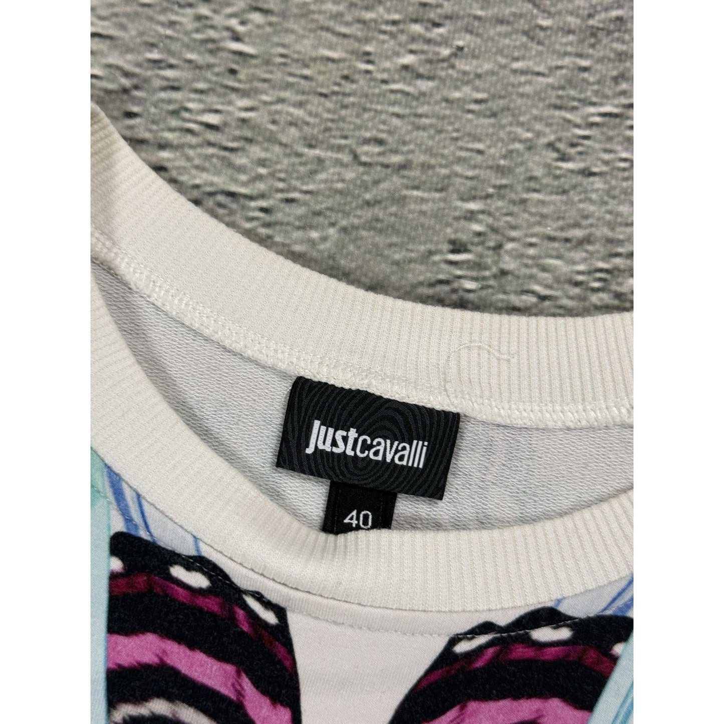 Just Cavalli sweatshirt psychodelic multicolor diamonds