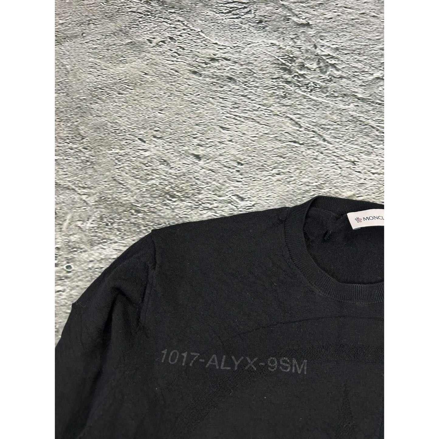 Moncler x 1017 alyx 9sm knit black sweater