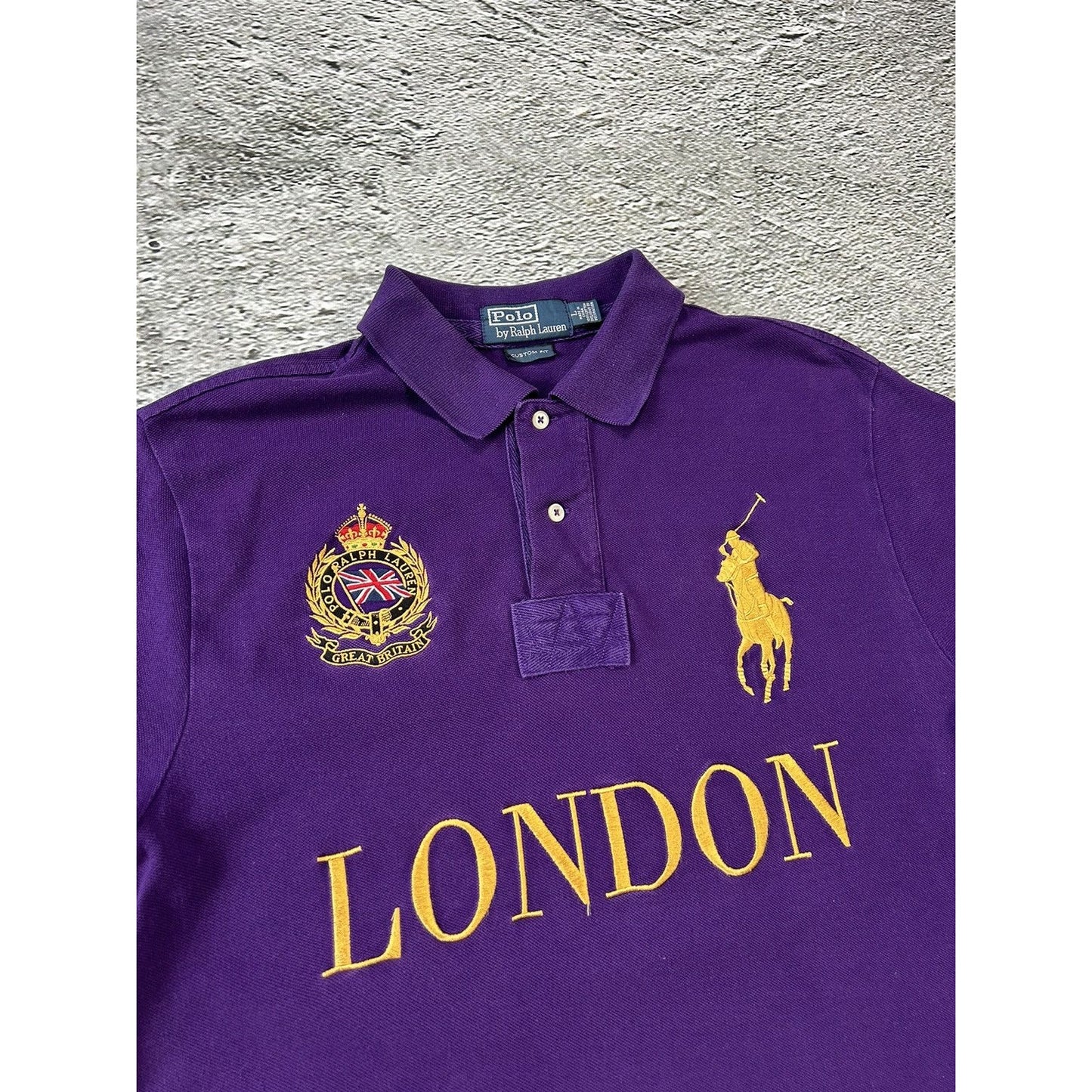 Chief Keef Polo Ralph Lauren London Polo T-shirt purple vintage