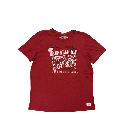 True Religion Red T-shirt logo California