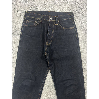 Evisu jeans daicock big logo yellow selvedge denim