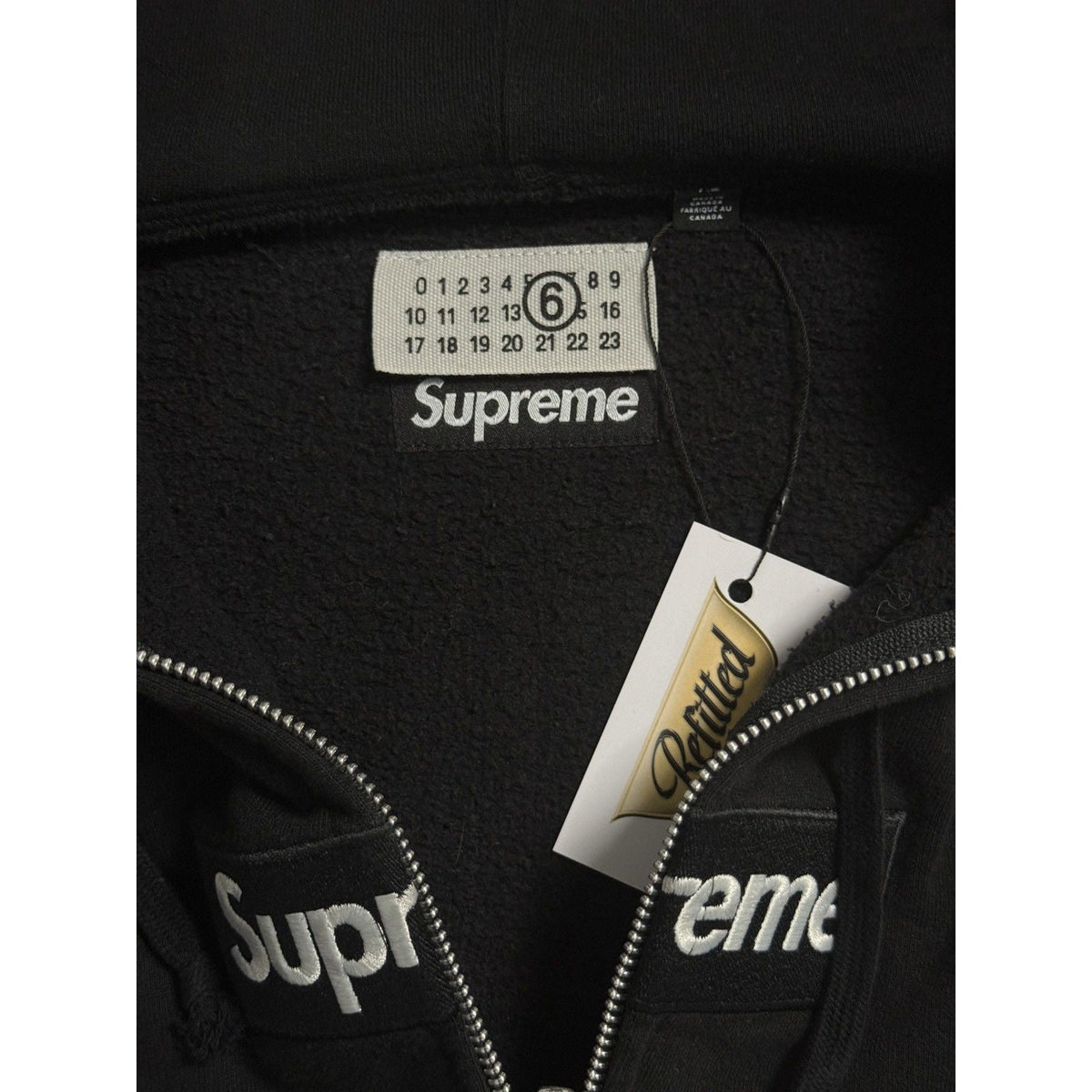 Supreme x Margiela MM6 box logo zip hoodie bogo
