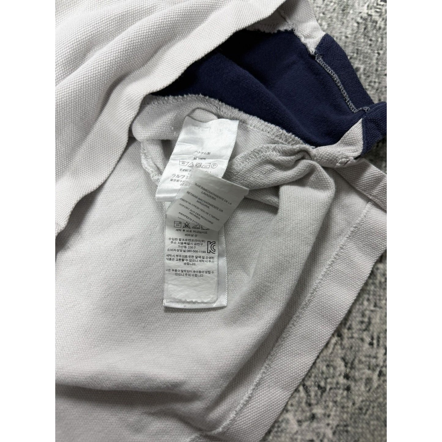 Chief Keef Polo Ralph Lauren vintage white navy big pony