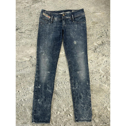 Diesel jeans vintage blue Matic Y2K slim marble low rise