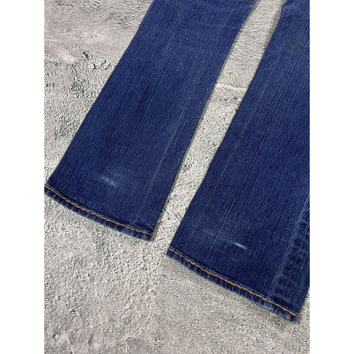 True Religion jeans vintage flared bootcut brown stitching