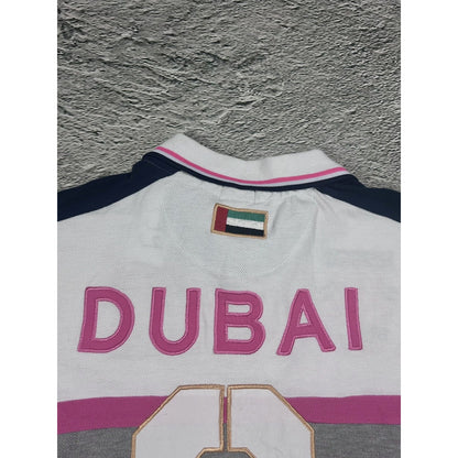 Chief Keef Polo Geografical Norway Dubai T-shirt White pink