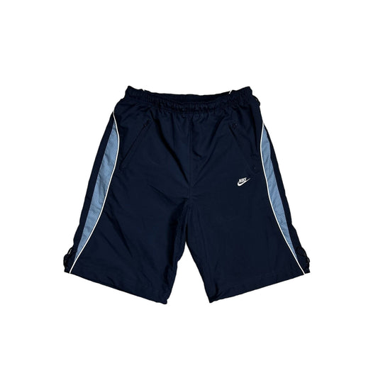 Nike vintage navy shorts track pant small swoosh Y2K