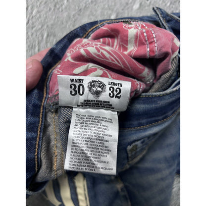 Ed Hardy Christian Audigier vintage jeans big logo pants