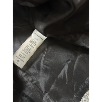 Alexander Wang coat plaid wool grey with fringes