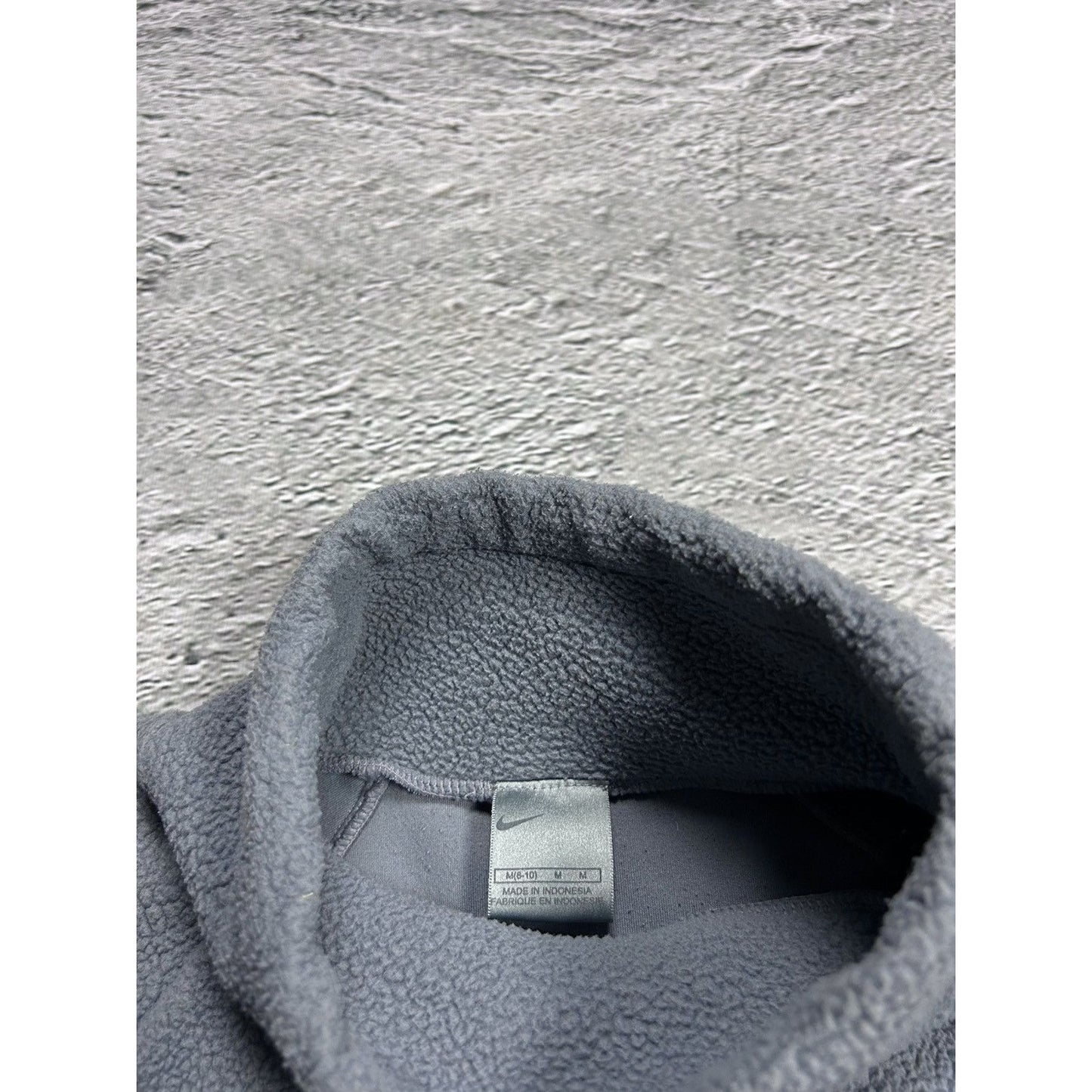 Nike fleece vintage sweatshirt turtleneck grey Y2K