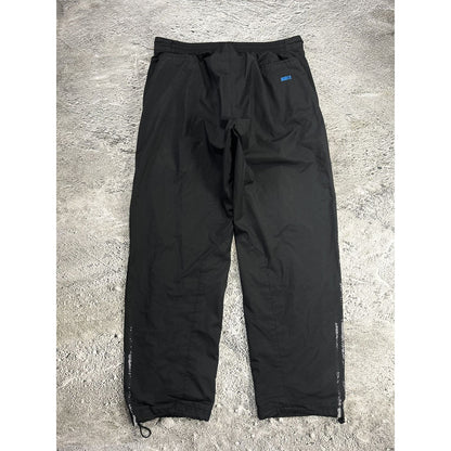 Adidas vintage black nylon track pants small logo 2000s