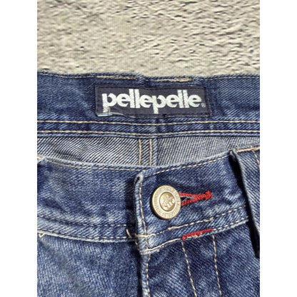 Pelle Pelle vintage stone washed blue jeans Y2K baggy denim