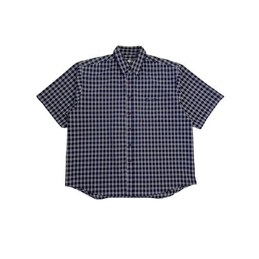 Southpole Vintage Y2K shirt button up blue checkered