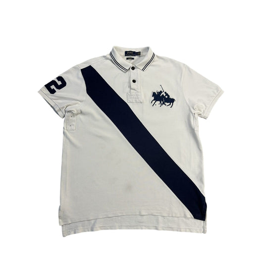 Chief Keef Polo Ralph Lauren vintage big pony white navy