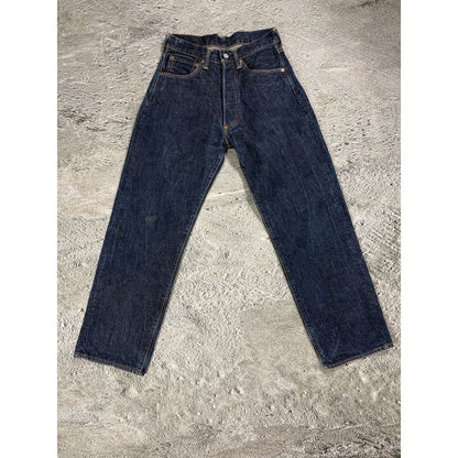 Evisu jeans daicock big logo yellow selvedge denim Japan