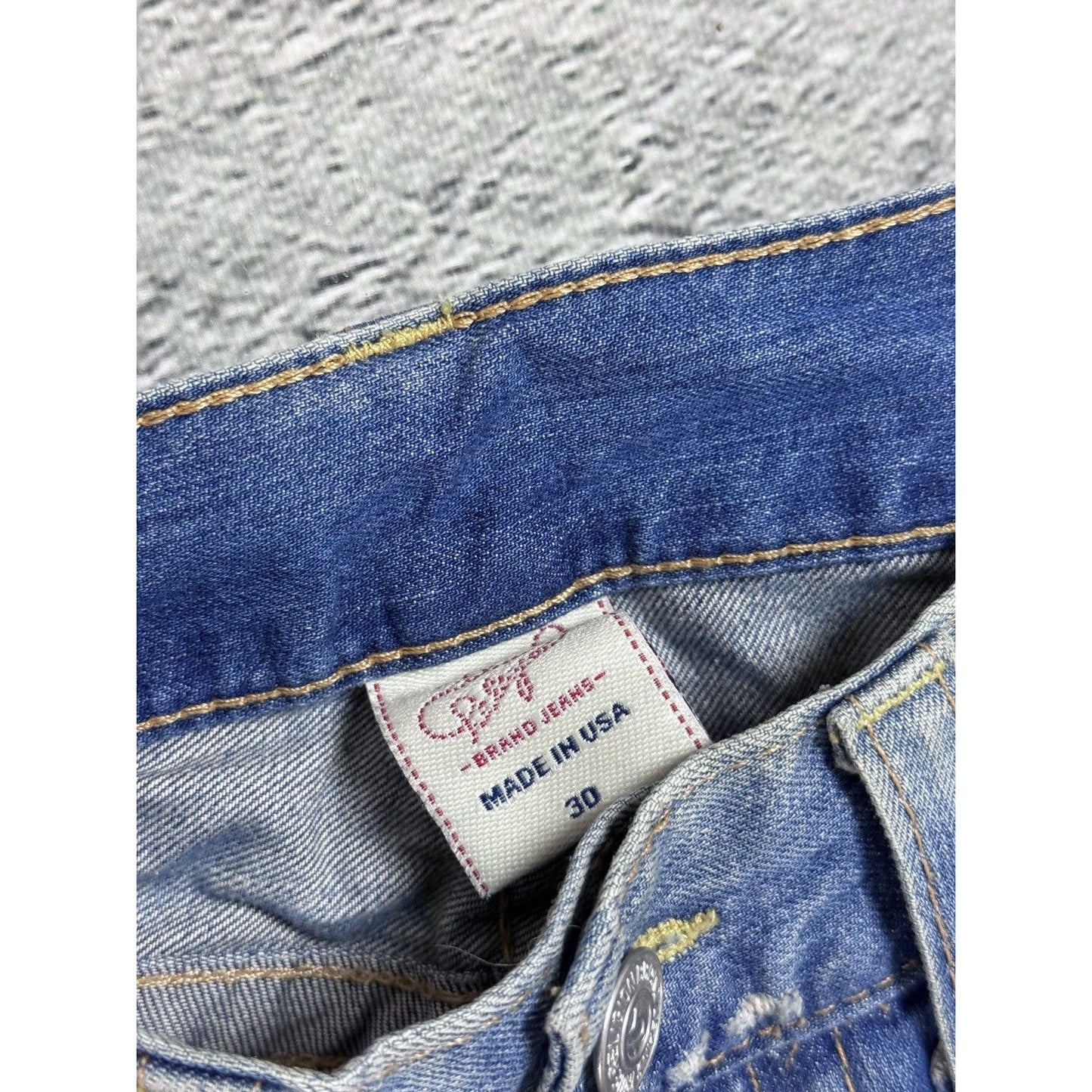 True Religion jeans vintage Ricky denim pants baby blue