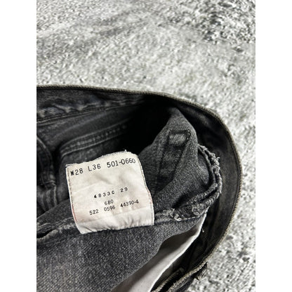 Levi’s vintage denim shorts black made in USA 90s