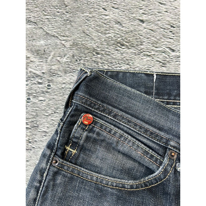Evisu x Puma vintage navy jeans mint seagulls